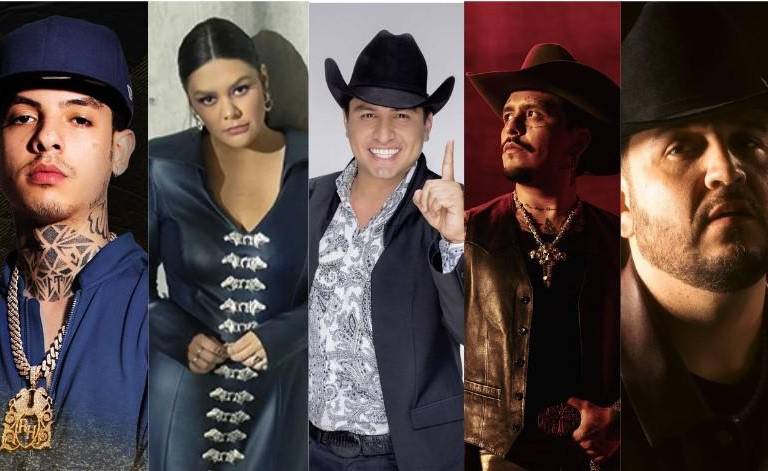 Edén Muñoz, Julión Álvarez, Nodal y Tucanes de Tijuana estarán en el Palenque Culiacán