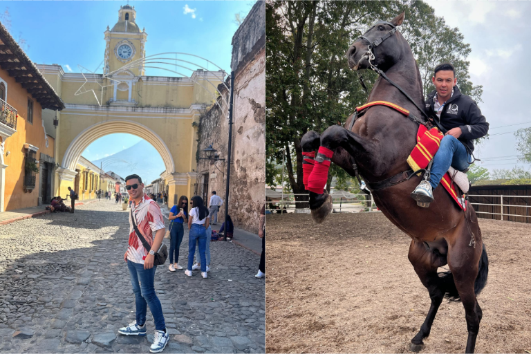 Pasea el cantante mazatleco ‘El Yaki’ por las calles de Antigua, Guatemala