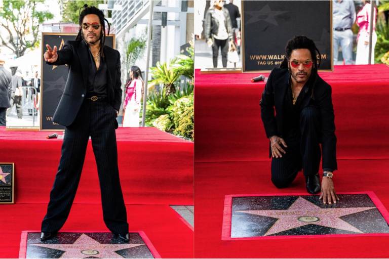 Recibe Lenny Kravitz su propia estrella en el Paseo de la Fama de Hollywood