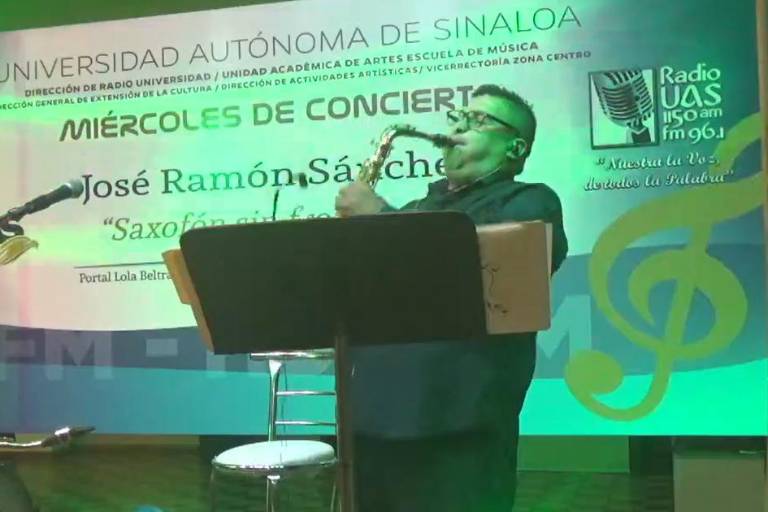 Toca José Ramón Sánchez el ‘Saxofón sin fronteras’