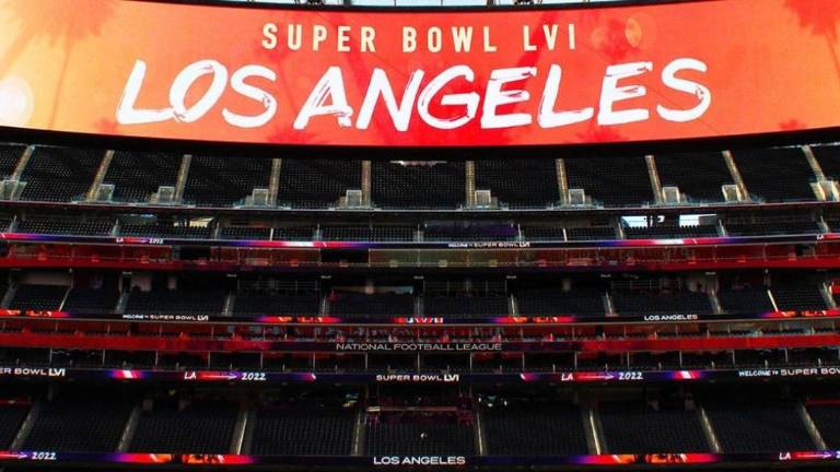 El Sofi Stadium, sede del Super Bowl LVI.