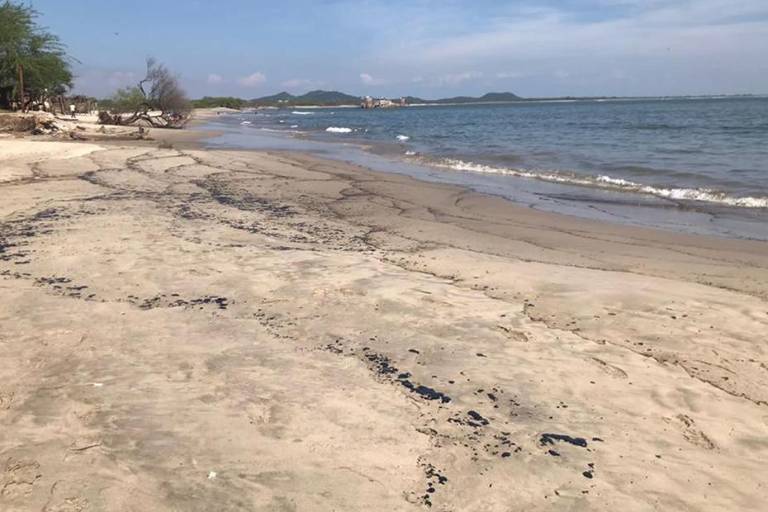En dos semanas derrames de petróleo afectan playas de Oaxaca