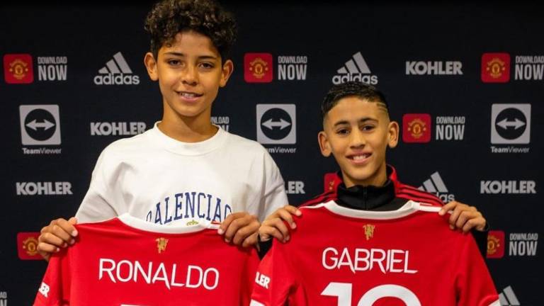 Cristiano Jr. y Gabriel.