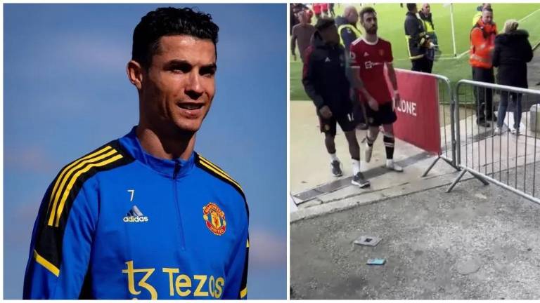 Cristiano Ronaldo pierde el control tras la derrota.