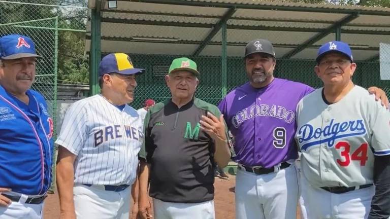 Jesús ‘Chito’ Ríos, Teodoro Higuera, Andrés Manuel López Obrador, Vinicio Castilla y Fernando Valenzuela.