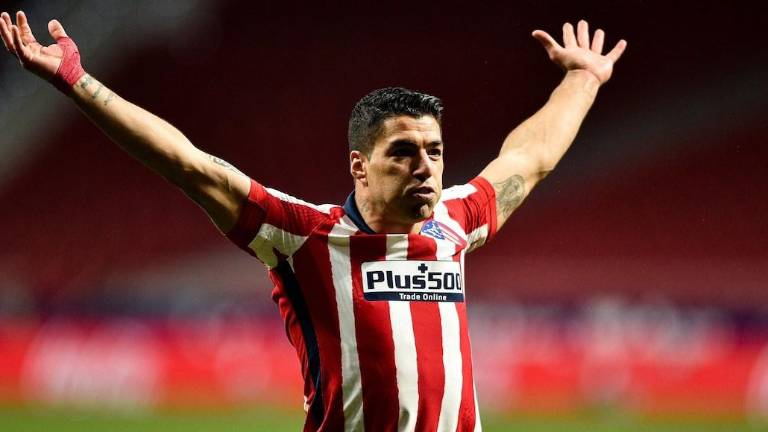 Luis Suárez anotó el gol que significó el triunfo para el Atlético de Madrid.