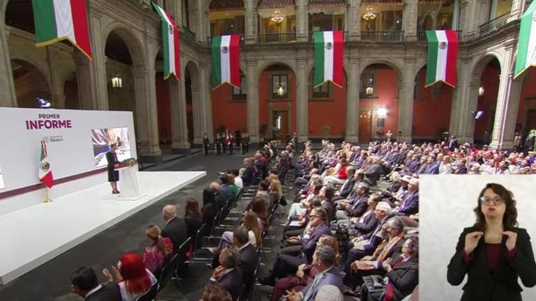 La Presidenta de México Claudia Sheinbaum Pardo destaca el crecimiento económico del País.