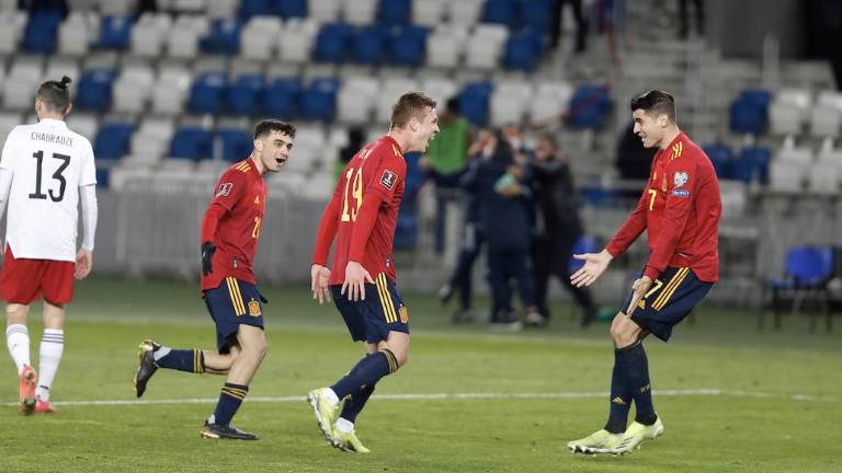 Dani Olmo le dio el triunfo a España en los minutos finales del encuentro.