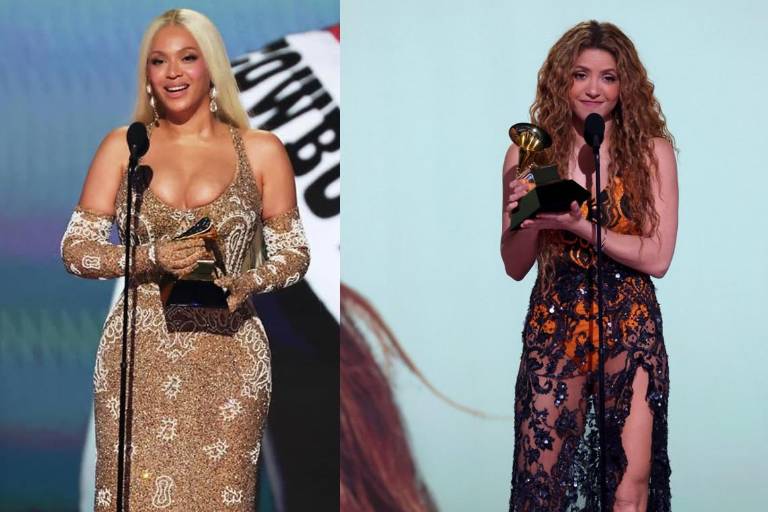 Beyonce y Shakira se llevan la noche de los Grammy