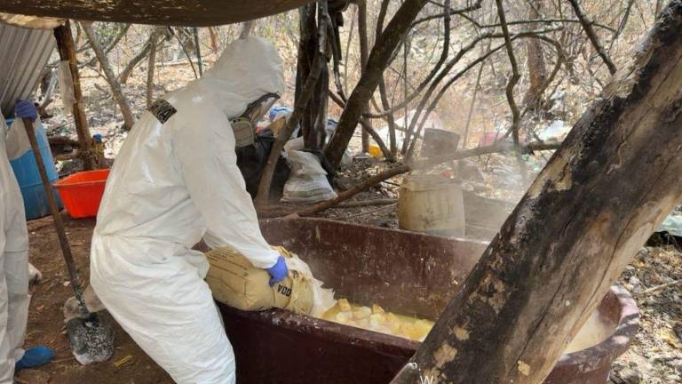 El laboratorio fue localizado en el poblado La Palma, en Cosalá.