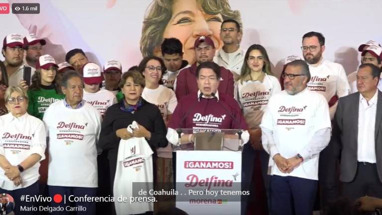 Mario Delgado Carrillo, presidente del Comité Ejecutivo Nacional (CEN) de Morena, afirmó que las encuestas de salida daban ventajas a favor de Gómez Álvarez.