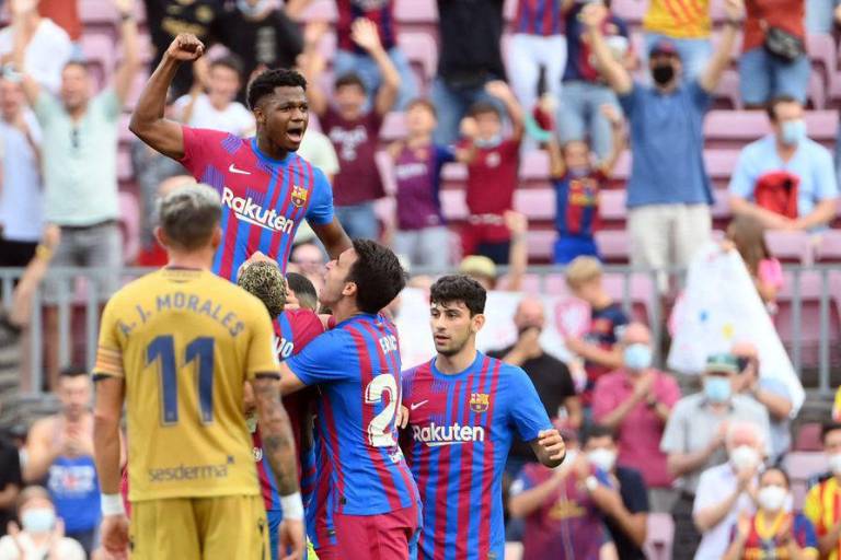 El Barcelona respira en LaLiga con goleada y regreso de ensueño de Ansu Fati