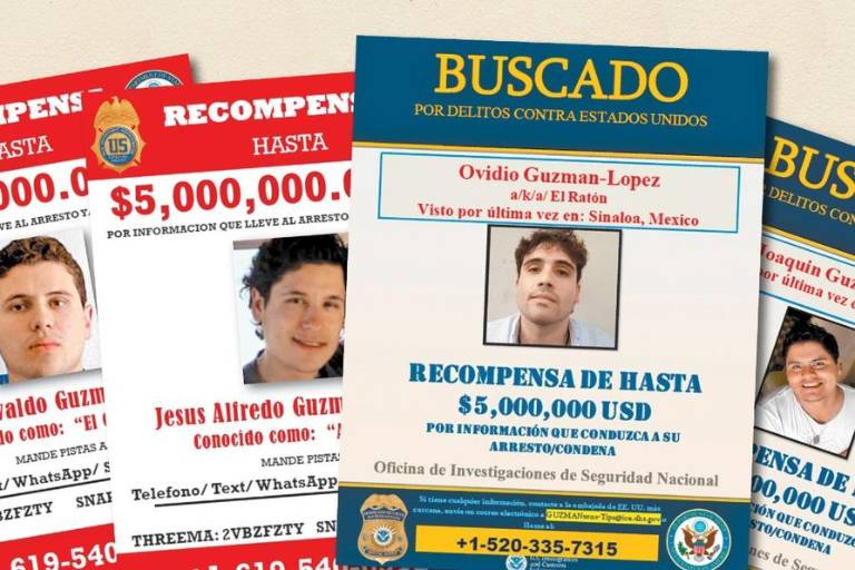 ‘Se busca’ a los ‘Chapitos’, recompensa de 5 mdd por cada uno; EU detalla su modus operandi