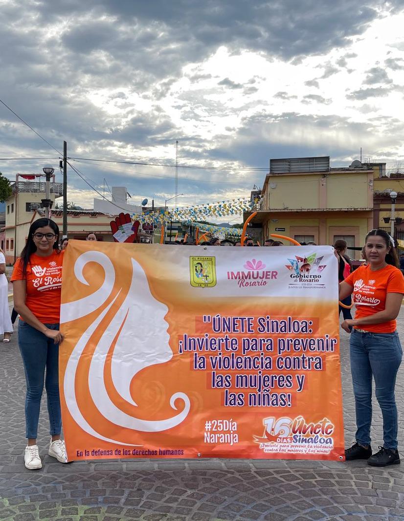 $!En Rosario marchan e inauguran mural contra la violencia a mujeres y niñas