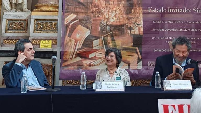 Roberto Blancarte, María Aurora Armienta y Élmer Mendoza.