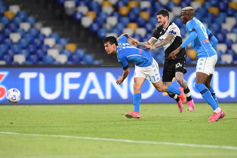 ‘Chucky’ Lozano anota en la goleada del Nápoles y se acercan a la Champions League