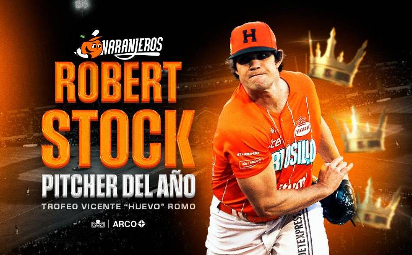 Robert Stock es el Pítcher del Año en la Liga Mexicana del Pacífico