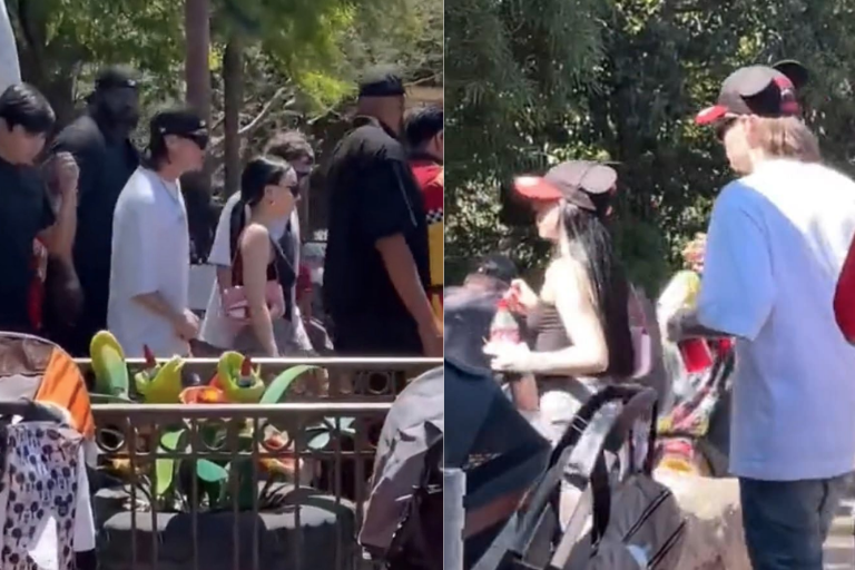 Disfrutan Peso Pluma y Nicki Nicole de un paseo por Disneyland en París