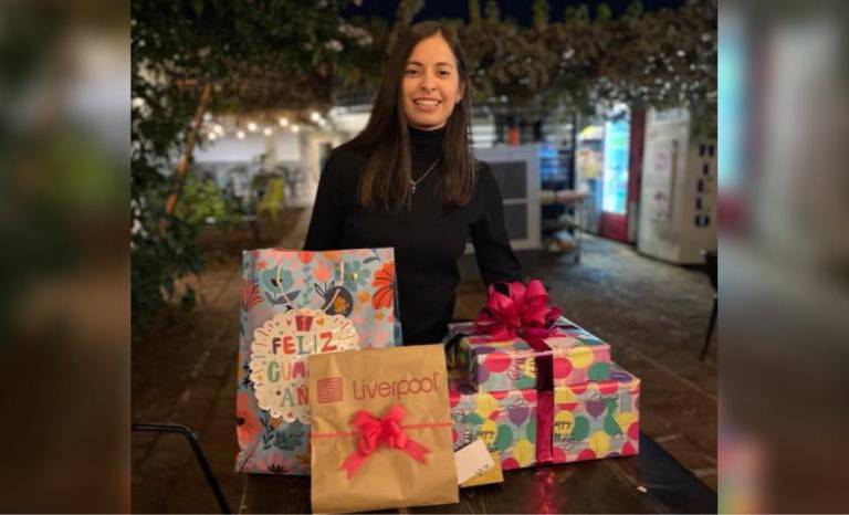 Consentida en su cumpleaños