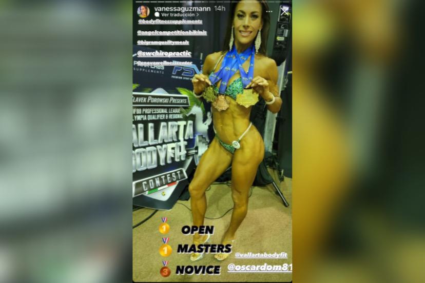 $!Vanessa Guzmán impacta con su figura en torneo de fisicoculturismo