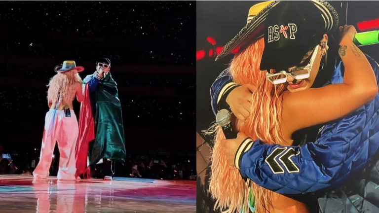Karol G comparte el escenario con Xavi, en su primera vez cantando en un masivo.