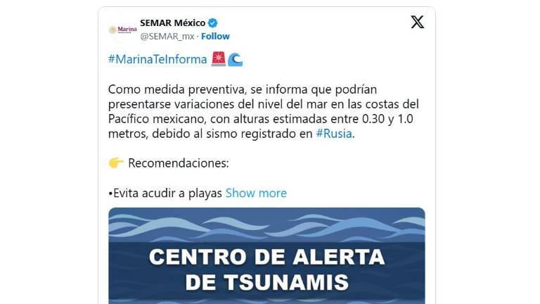 El sismo de magnitud 8.8 ocurrió en la península de Kamchatka, Rusia.
