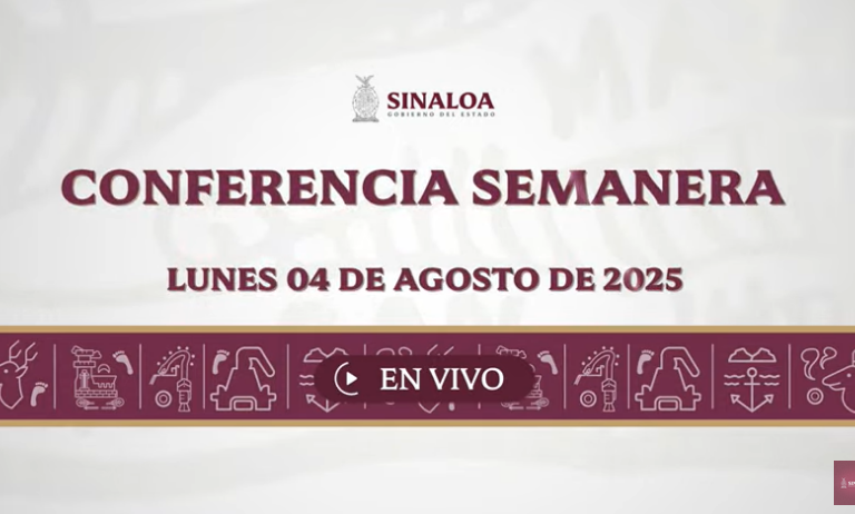 Conferencia semanera del Gobernador Rubén Rocha Moya