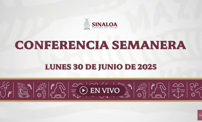 Conferencia semanera del Gobierno de Sinaloa