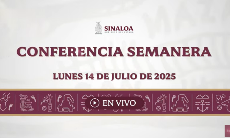 Conferencia Semanera del Gobernador Rubén Rocha Moya