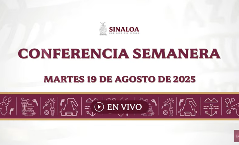 Conferencia semanera del Gobernador Rubén Rocha Moya