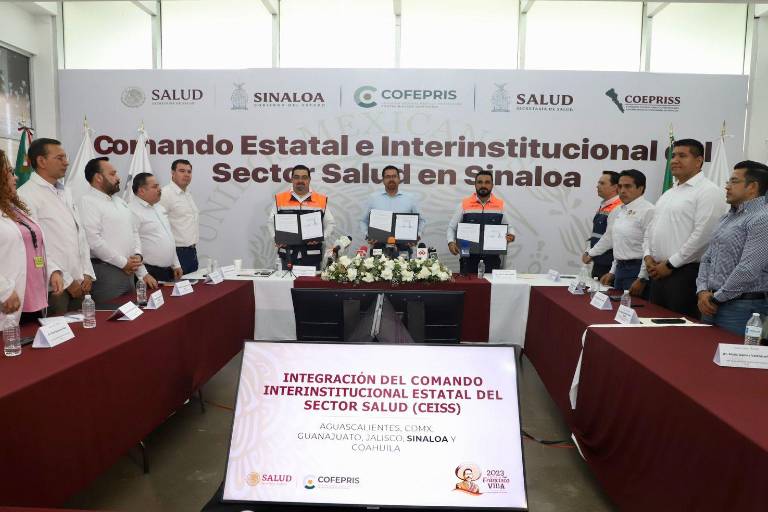 Instalan el Comando Estatal e Interinstitucional del Sector Salud en Sinaloa