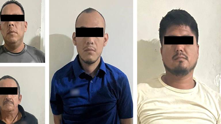 Los cuatro hombres fueron detenidos tras un operativo realizado en un domicilio presuntamente usado como casa de seguridad.