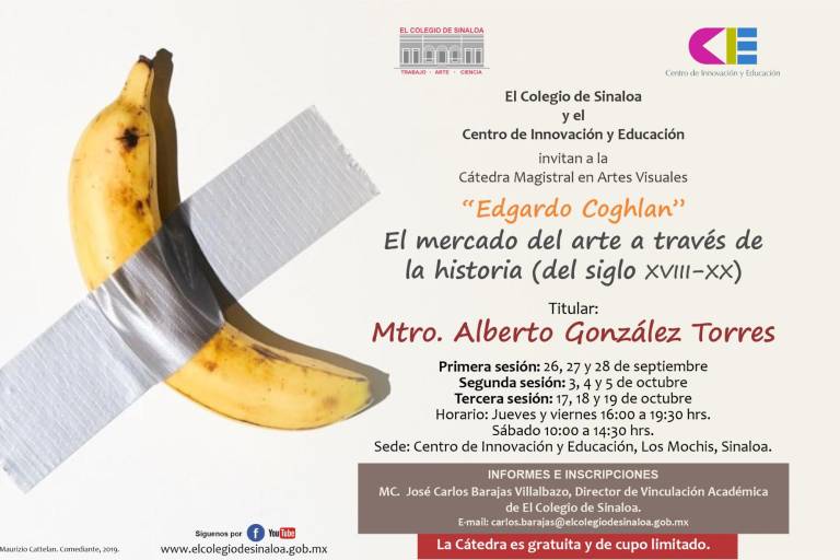 Brindará Alberto González cátedra sobre artes visuales
