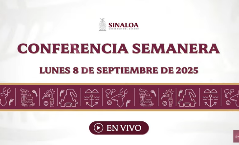 Conferencia semanera del Gobernador Rubén Rocha Moya