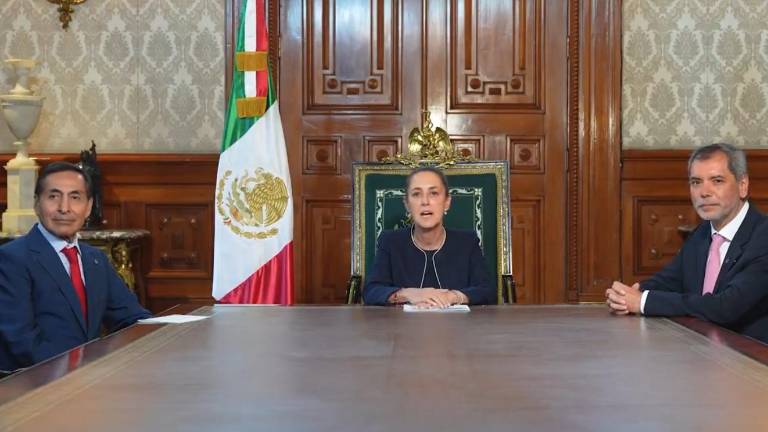 La Presidenta de México Claudia Sheinbaum Pardo anuncia el cambio en la Secretaría de Hacienda.