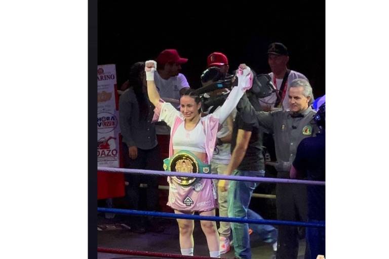 Karen Rubio se queda con el cinturón en honor a Julio César Chávez