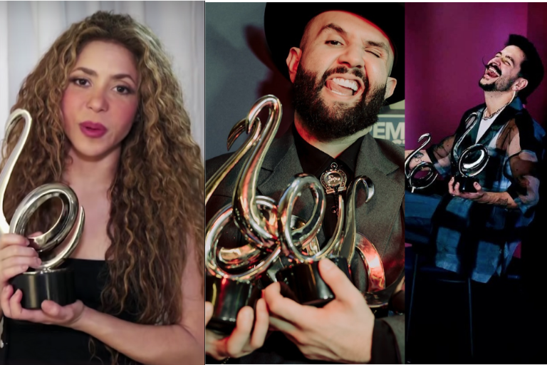 Arrasan Shakira, Carín León y Camilo en Premios Lo Nuestro 2025