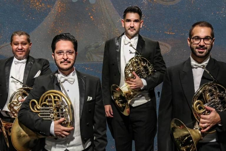 Tocarán Los cornos de la OSSLA con la orquesta este jueves 10