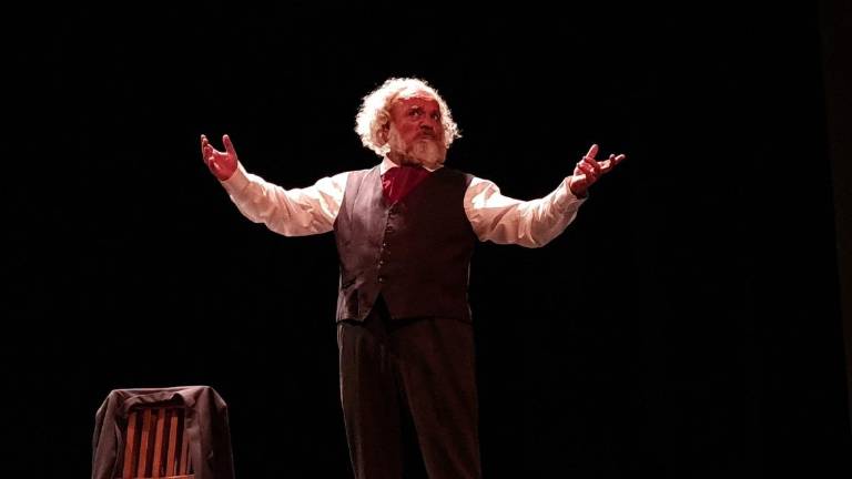Rodolfo Arriaga en el montaje ‘Marx en el Soho’.