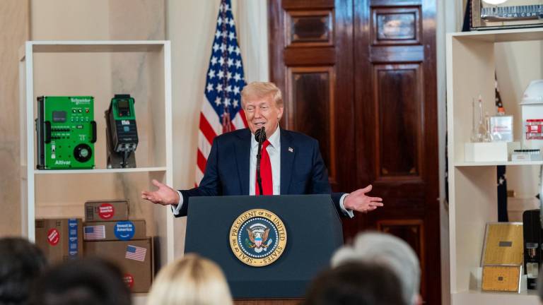 Donald Trump celebró sus primeros 100 días de gobierno y en su discurso destacó la imposición de aranceles y la migración.