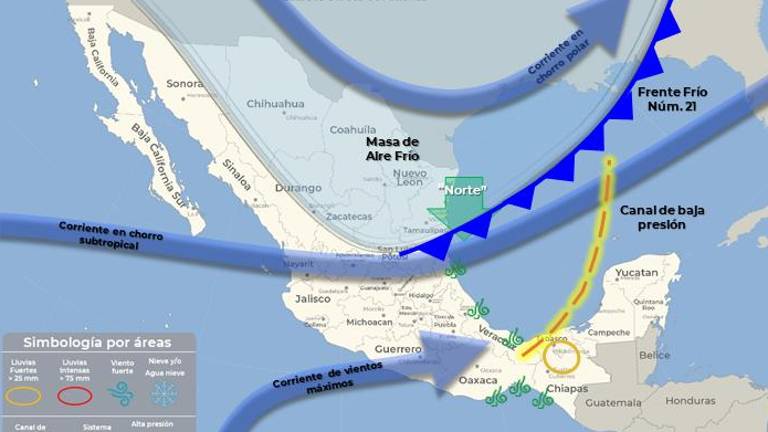 Condiciones del clima en México para este miércoles.