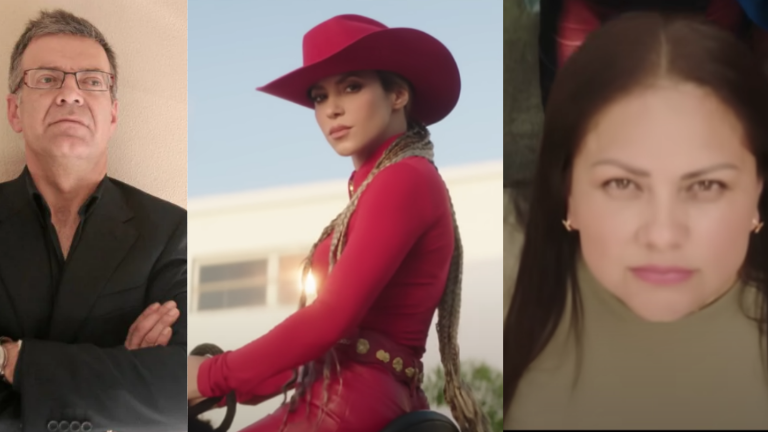 Joan Piqué, Shakira y Lili Melgar.