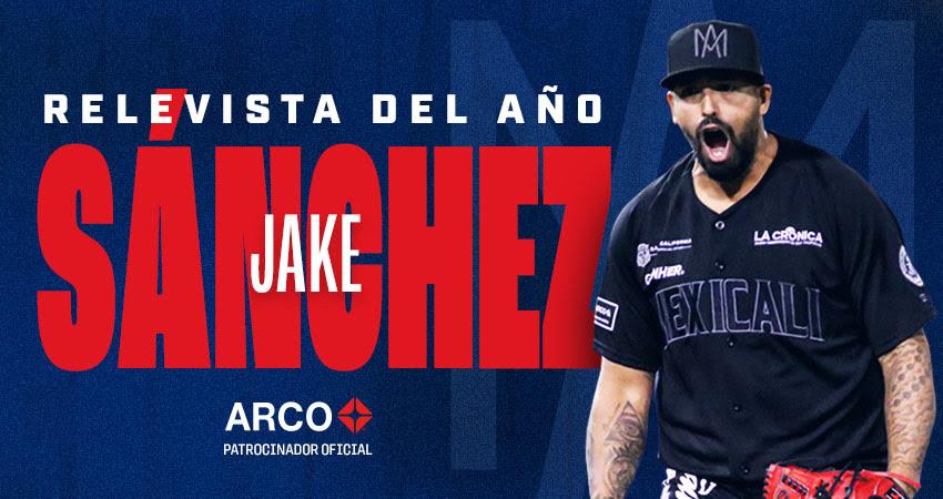 $!Jake Sánchez, de los Águilas de Mexicali, es nombrado el Relevista del Año de la LMP
