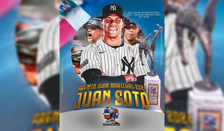 Juan Soto celebra su pase a la Serie Mundial con la conquista del Premio Juan Marichal