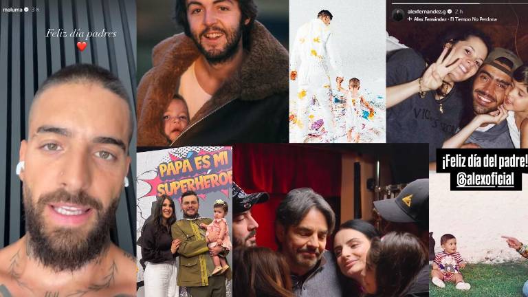 Famosos celebran el Día del Padre con emotivos mensajes en sus redes sociales.