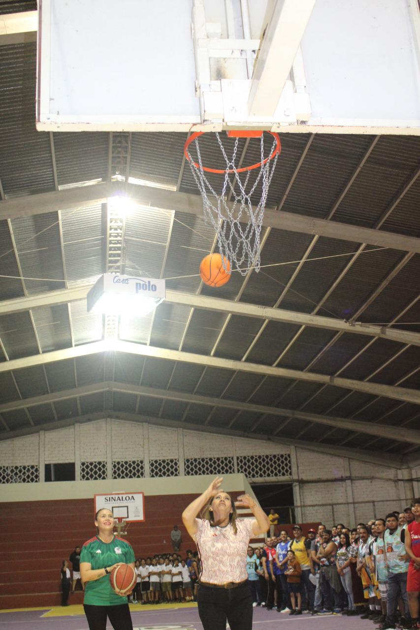 $!Reinauguran instalaciones del Gimnasio Municipal de Escuinapa con Torneo de Basquetbol