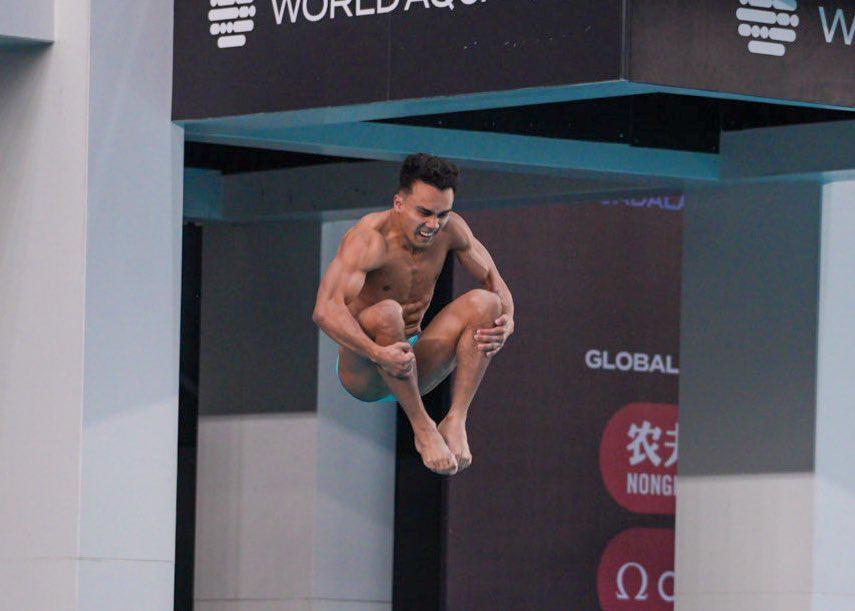 $!Juan Manuel Celaya brilla con plata en Copa Mundial de Clavados