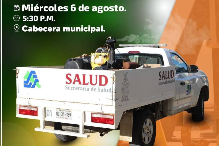 Continúa en Elota la jornada de fumigación contra el mosquito transmisor del dengue