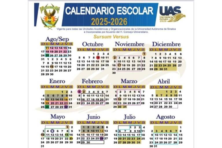 UAS arrancará clases del ciclo escolar 2025-2026 el 25 de agosto