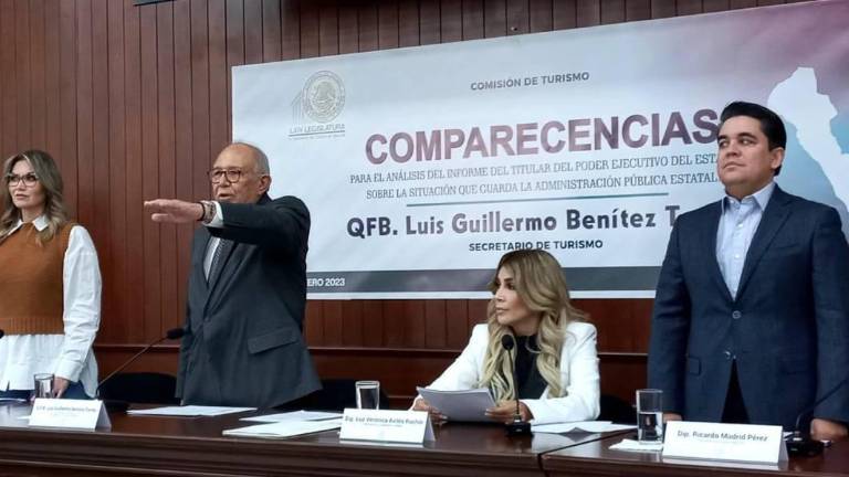Comparecencia de “El Químico” Benítez en el Congreso del Estado cuando era Secretario de Turismo estatal.